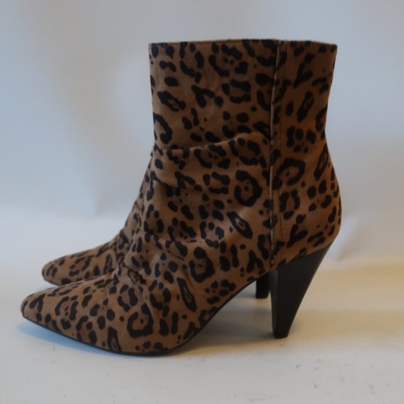 NWOB IMPO TULAH LEOPARD TEXTILE BOOTIE 38 US/8.5* - Picture 3 of 8